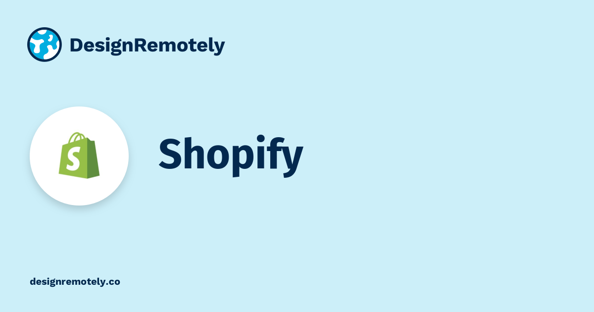 Remote Design Jobs at Shopify DesignRemotely
